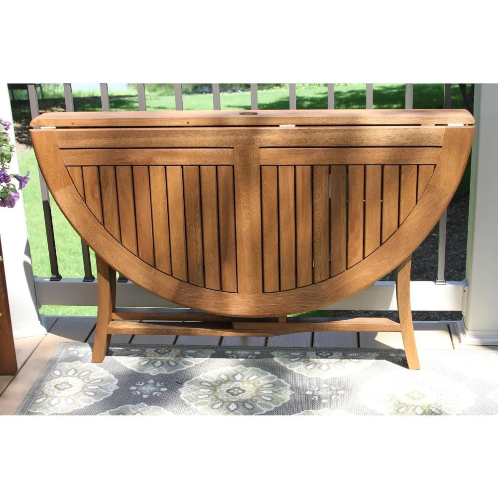 Round Folding Outdoor Dining Table -