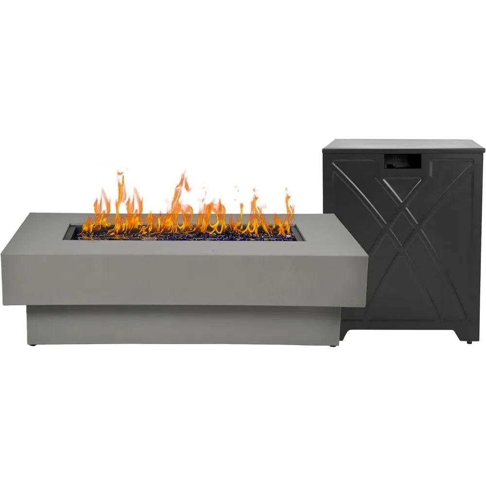 Outdoor Modern Patio Fire Pit Table