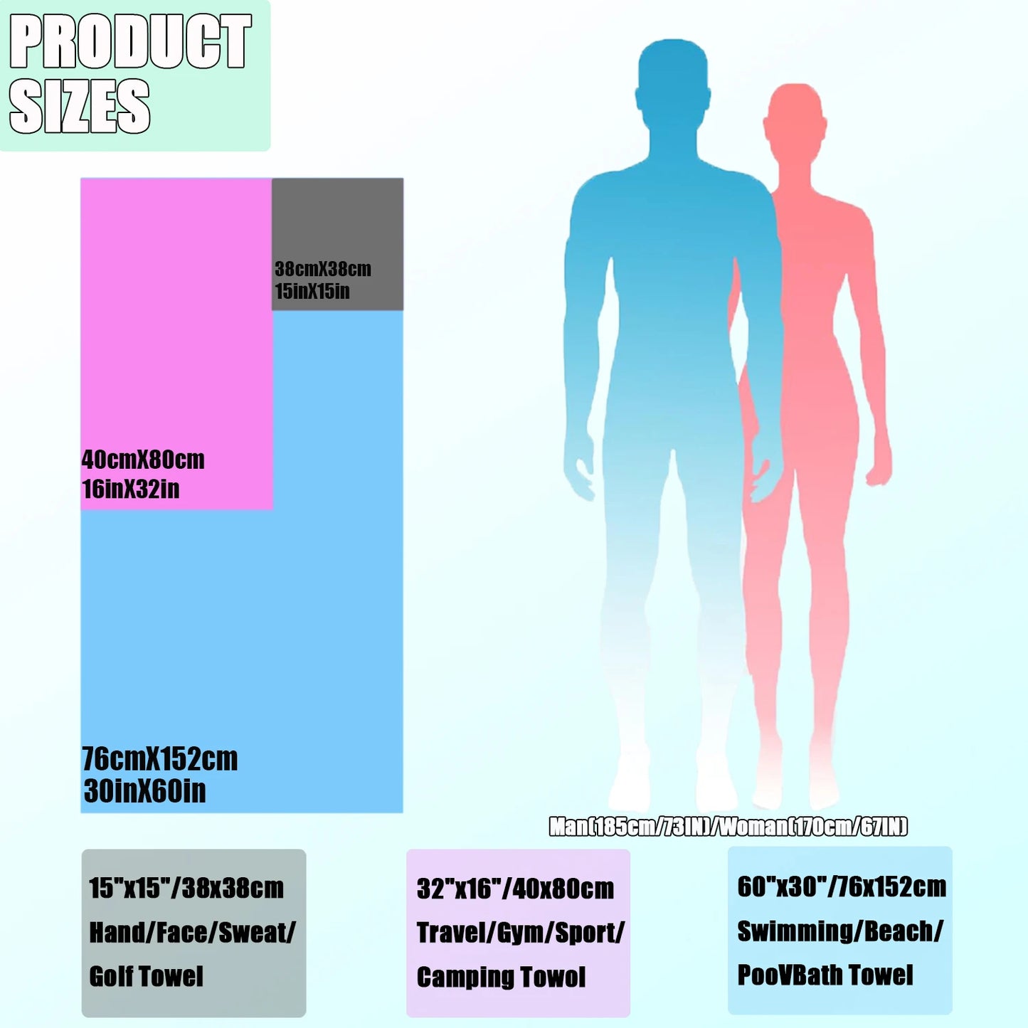 Microfiber gym, swimming ,yoga, beach, towel